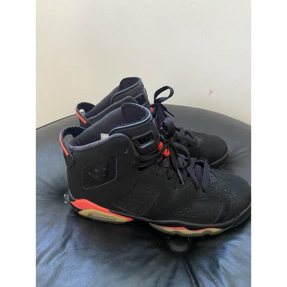 Nike Jordan 6 Retro Infrared Black Red 2014 GS (384665-023) Youth Size 6Y main image 4